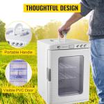 VEVOR Reptile Incubator, 25L Scientific Lab Incubator, Cooling and Heating 5 °C to 42 °C Automatic Incubator, 12V/110V White Reptile Egg Breeding Hatchery Work for Thermostats Snakes and Turtles
