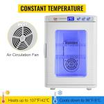 VEVOR Reptile Incubator, 25L Scientific Lab Incubator, Cooling and Heating 5 °C to 42 °C Automatic Incubator, 12V/110V White Reptile Egg Breeding Hatchery Work for Thermostats Snakes and Turtles
