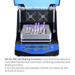 Lab Shaking Incubator,lab Incubating Orbital Shaker,Temp R.T.+5~60℃,Shaking Stroke Orbit 20mm Circle Rotation,Speed 50~300rpm,Universal Tray PW-260,DIS-60-PW