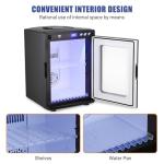 25L Reptile Incubator, Portable Science Lab Incubator, 10-60°C (72-140°F) Cooling and Heating, 12VAC/110VDC Dual-Power Small Reptile Egg Incubator for Laboratory, Home, Vehicle, Black