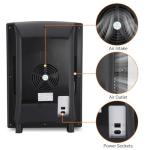 25L Reptile Incubator, Portable Science Lab Incubator, 10-60°C (72-140°F) Cooling and Heating, 12VAC/110VDC Dual-Power Small Reptile Egg Incubator for Laboratory, Home, Vehicle, Black