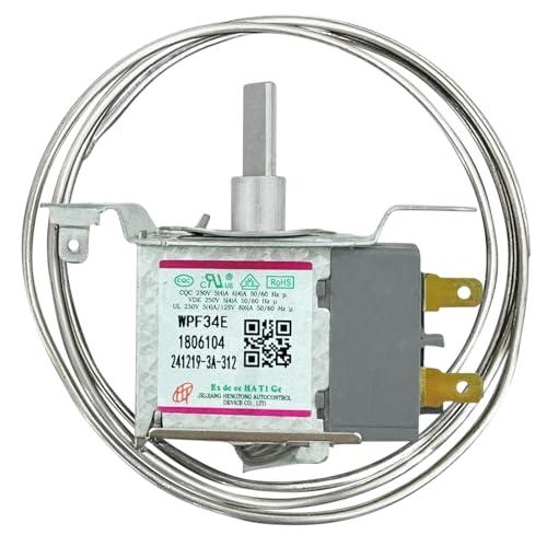 WPF-34E Refrigerator Thermostat Compatible with Hisense – Universal Temperature Control for Freezers, 2-Pins Sensor Probe