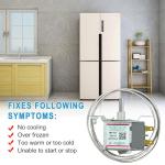 WPF-34E Refrigerator Thermostat Compatible with Hisense – Universal Temperature Control for Freezers, 2-Pins Sensor Probe