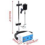 Overhead Stirrer Mixer Laboratory Electric Overhead Stirrer, Stirring Rod and Stainless Steel Stand, Maximum Speed 3000RPM, Powerful Professional Mixer for Laboratory School Home