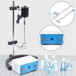 Overhead Stirrer Mixer Laboratory Electric Overhead Stirrer, Stirring Rod and Stainless Steel Stand, Maximum Speed 3000RPM, Powerful Professional Mixer for Laboratory School Home