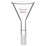 stonylab Borosilicate Glass Powder Funnel, Short Neck, 14/20 Joint Size, 50 mm Diameter