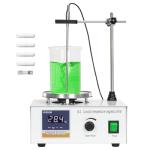 VOEDOR 85-2 Digital Display Magnetic Stirrer with 4 Magnetic Stir Bars – Magnetic Stirrer Hot Plate, 0-2000 RPM Lab Stirring System with Temperature Probe, Stainless Steel Plate & Stand Support