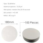 HeyWin Filter Paper Chemistry,18cm,pack of 100,Used in Laboratories for Filtering Solutions and Qualitative Analysis (100)