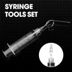 5ml Luer Lock Syringe with Cap and Soft Plastic Tube, Individually Wrapped 10 Pack, Suitable for Pet Liquids Feeding