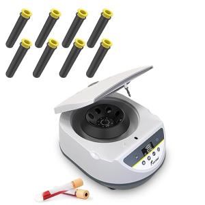LABFISH Lab Benchtop Centrifuge Machine 2ml/5ml/10ml/15ml Capacity Test Tubes 500-5000r/min Max 3074xg RCF Timer Range,110V