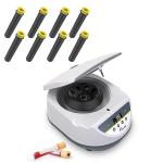 LABFISH Lab Benchtop Centrifuge Machine 2ml/5ml/10ml/15ml Capacity Test Tubes 500-5000r/min Max 3074xg RCF Timer Range,110V