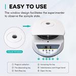 LABFISH Lab Benchtop Centrifuge Machine 2ml/5ml/10ml/15ml Capacity Test Tubes 500-5000r/min Max 3074xg RCF Timer Range,110V