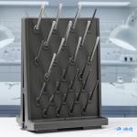 Pushglossy 54 Pegs Lab Drying Racks Double Sided Pegboard Bench-top Wall-Mount Laboratory Glassware Detachable PP Test Tube Drying Draining Rack Cleaning Equipment