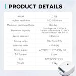 LABFISH Lab Benchtop Centrifuge Machine 2ml/5ml/10ml/15ml Capacity Test Tubes 500-5000r/min Max 3074xg RCF Timer Range,110V