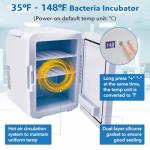 ScitoLAB 10L Incubator, 35-148℉ Bacteria Incubator, Thermostatic Cabinet Incubator for Lab General Purpose, Petri Dishes, Seed, 12V/110V