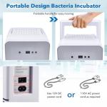 ScitoLAB 10L Incubator, 35-148℉ Bacteria Incubator, Thermostatic Cabinet Incubator for Lab General Purpose, Petri Dishes, Seed, 12V/110V