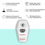 SmartRef Digital Refractometer by Anton Paar- Salinity Meter for Saltwater Aquariums, Reef Tank | Waterproof, ATC, 0.1 ppt Resolution, ±0.3 ppt Precision, 0-150 ppt Range, App-operated data management