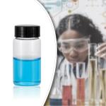 Njvial 16Pcs 25ml Small Glass Vials with Lids Lab Sample Vials Empty Refillable Portable Mini Bottles with Screw Caps for Essential Oils Perfume Liquid DIY Craft Travel Use