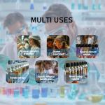 Njvial 16Pcs 25ml Small Glass Vials with Lids Lab Sample Vials Empty Refillable Portable Mini Bottles with Screw Caps for Essential Oils Perfume Liquid DIY Craft Travel Use