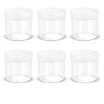 ASEVAT 3.4 oz Wide Mouth Lab Reagent Bottles, Laboratory Grade Chemical Container, Sealed Leak-proof Translucent HDPE Bottle, Pill Bottle, Water Sample Jars(6 Pcs)
