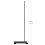FunChem Heavy-Duty Lab Stand with Electroplated Steel Rod & Cast Iron Base, Stable Support for Laboratory Equipment