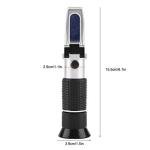 Portable Hand Held Grape and Wine Alcohol Refractometers 0 25% Vol 0 40% brixs 0 22 Baume, brixs Refractometer, brixs Refractometer, Portable Hand Held Grape and Wrefractometer Salinity Tester saltw