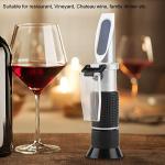 Portable Hand Held Grape and Wine Alcohol Refractometers 0 25% Vol 0 40% brixs 0 22 Baume, brixs Refractometer, brixs Refractometer, Portable Hand Held Grape and Wrefractometer Salinity Tester saltw