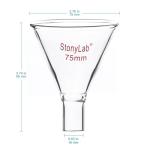 Stonylab Heavy Wall Borosilicate Glass Powder Funnel