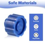 50 Pcs Syringe Tip Caps Syringe Caps No Needle Luer Lock Cap Easy Grip Syringes Tip Cap for Feeding Tubes Lab Supplies