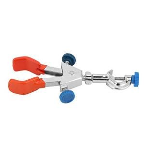 YWBL-WH Lab Chemical Flask Clamp Instrument Double Regulator Steel Retort Stand Condenser Holder(Large), Laboratory Products