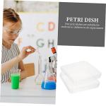 GLEAVI 10pcs Disposable Petri Dishes with Lid Small Petri Plates for Laboratory Use Transparent Plastic Culture Dish for Cell Culture and Experiments