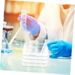 GLEAVI 10pcs Disposable Petri Dishes with Lid Small Petri Plates for Laboratory Use Transparent Plastic Culture Dish for Cell Culture and Experiments