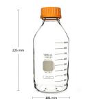 Pyrex 1L Round Media Storage Bottles, 2/Pk