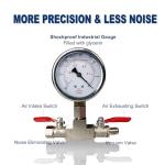 BACOENG 5 Gallon 4.5 CFM Tempered Glass Lid Vacuum Chamber with Pump, Degassing Chamber Kit for Stabilizing Wood, Degassing Silicones and Epoxies