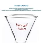 Stonylab Heavy Wall Borosilicate Glass Powder Funnel