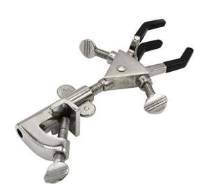 EISCO Universal 3-Prong Retort Clamp with Grip