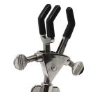 EISCO Universal 3-Prong Retort Clamp with Grip