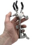 EISCO Universal 3-Prong Retort Clamp with Grip