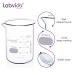 Labvida 4-Pack 250ml Thick Glass Beakers