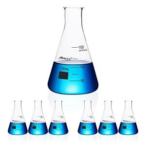 5.1oz Narrow-Mouth Glass Erlenmeyer Flask Set