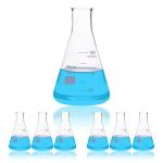 5.1oz Narrow-Mouth Glass Erlenmeyer Flask Set