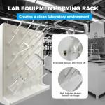 YTFLOT Wall-Mount Lab Drying Rack with 27 Pegs