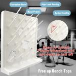 YTFLOT Wall-Mount Lab Drying Rack with 27 Pegs