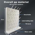 YTFLOT Wall-Mount Lab Drying Rack with 27 Pegs