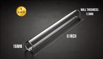 16mm Borosilicate Clear Glass Blowing Tubes, 5 Pack