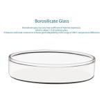 Stonylab 5-Pack Glass Petri Dishes with Lids