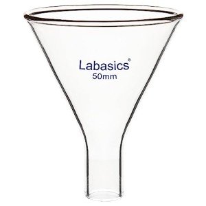 Heavy-Duty Borosilicate Glass Powder Funnel