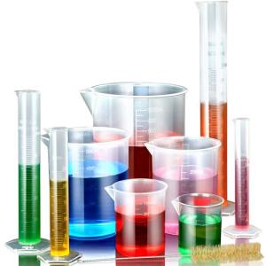 Graduated Cylinder and Beaker Set for Labs