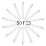 50 Plastic Test Tubes with Rack and Caps