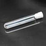 50 Plastic Test Tubes with Rack and Caps